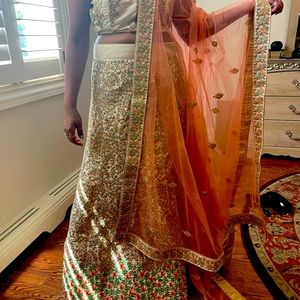 Fully embroidered lengha with blouse